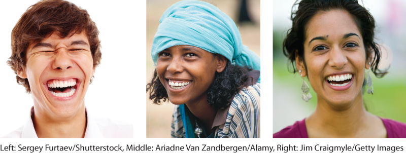 Photograph of a white young man with long brown hair smiling at the camera. Photograph of a young Black woman smiling at the camera. She has a turquoise scarf wrapped around her head and short curls are visible under it. Photograph of a young South Asian woman smiling at the camera.