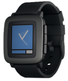 **④** The forthcoming Pebble Time boasts a color e-paper screen, 7-day battery life, timeline interface, and microphone for voice notes. It’s the latest entrant from industry leader Pebble, which has sold over 1 million of the original Pebble and Pebble Steel smartwatches so far.