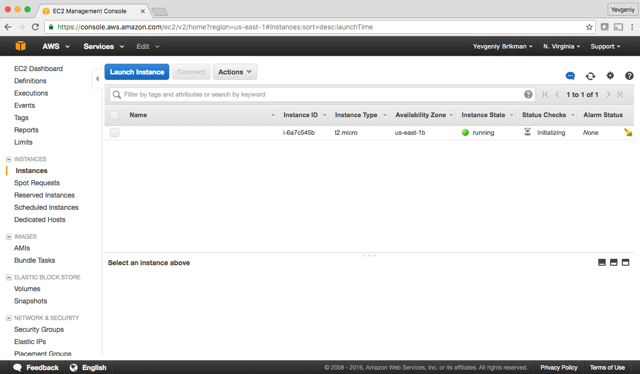 A single EC2 Instance