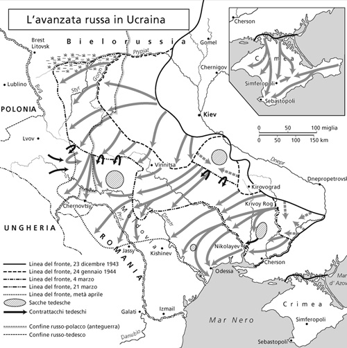 Cartina - L'avanzata russa in Ucraina