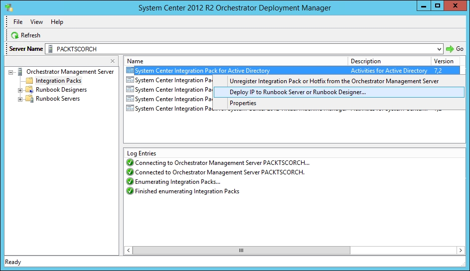 Deploying Integration Packs