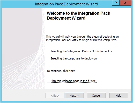 Deploying Integration Packs