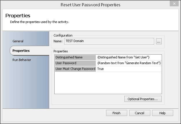 Runbook for Active Directory User Password Reset