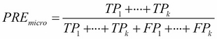 The scoring metrics for multiclass classification