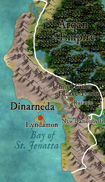 Map of Dinarneda