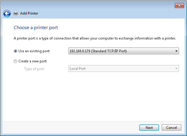 Creating a logical printer.