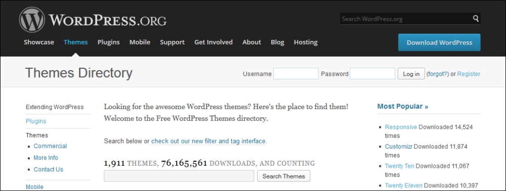 Using theme and plugin directories