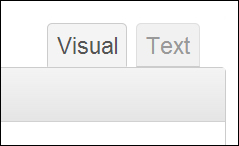 Using the visual editor versus text editor