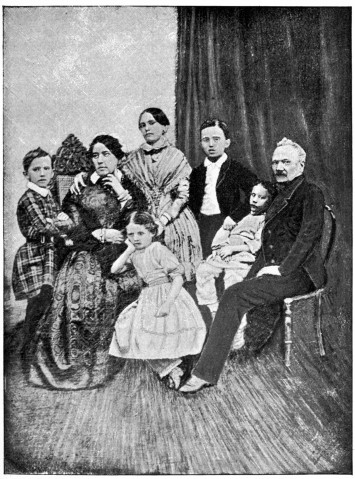 THE TCHAIKOVSKY FAMILY IN 1848 PETER ILICH TCHAIKOVSKY. ALEXANDRA ANDREIEVNA (THE MOTHER). ZINAIDA ILYINICHA. NICHOLAS ILICH. HYPPOLITE ILICH. ILIA PETROVICH (THE FATHER). 7. ALEXANDRA ILYINICHA. (CENTRE) (From an old Daguerrotype)