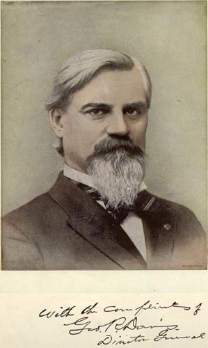 George R. Davis, Director-General of the World's Columbian Exposition.