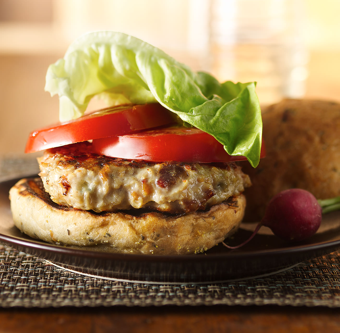 Blue Cheese and Bacon Chicken Burgers