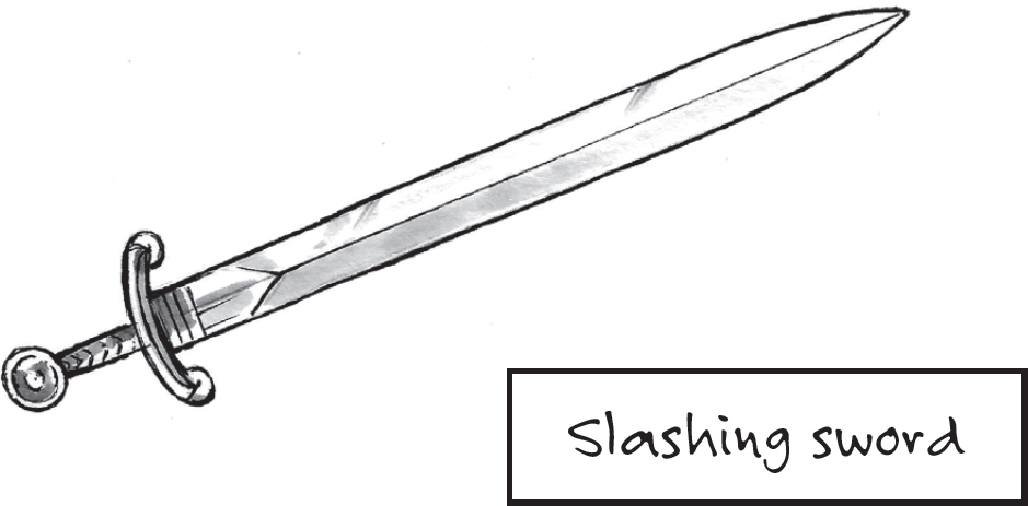 Slashing sword