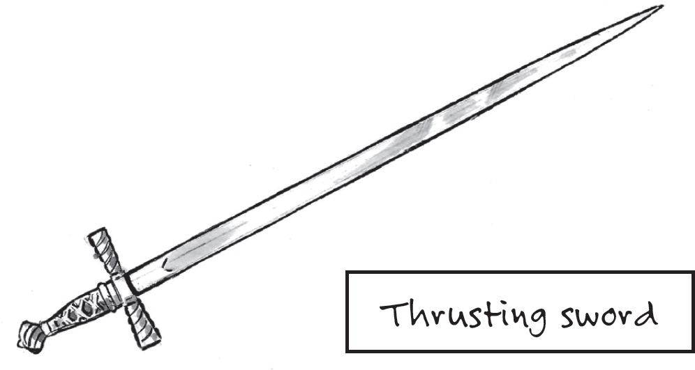 Thrusting sword