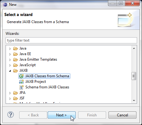 Compiling the XML Schema