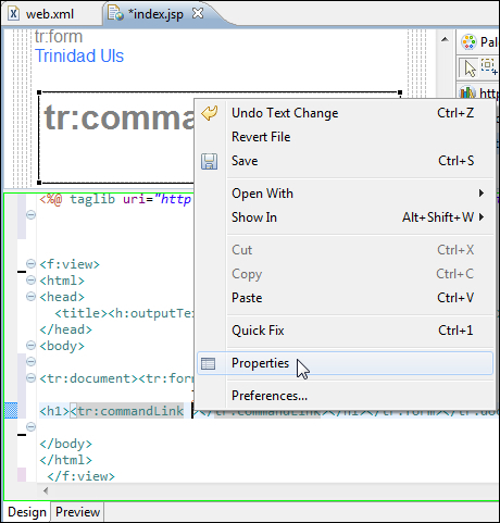 Adding Trinidad components