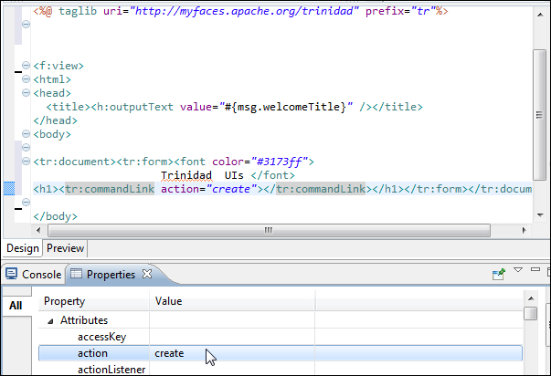 Adding Trinidad components