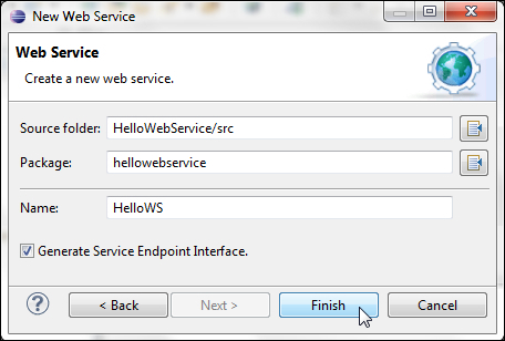 Creating a WebLogic web service