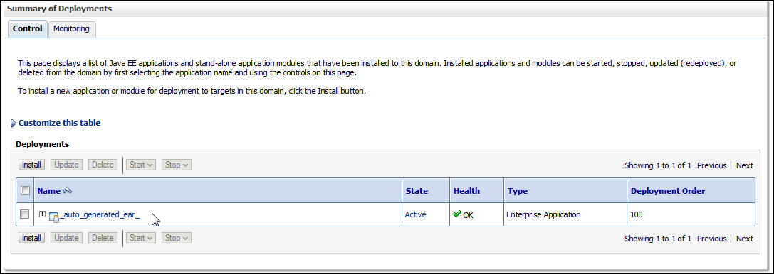 Running the web service on the server