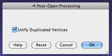 MeshLab will prompt you to Unify Duplicated Vertices whenever you open an STL created in Processing.