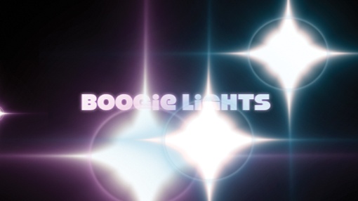 The Boogie Lights title exemplifies iMovie’s cool, animated titles.