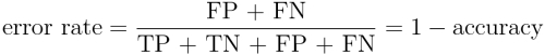 Using confusion matrices to measure performance