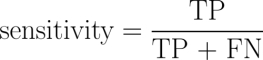 Sensitivity and specificity