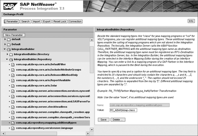 Figure 3.29 Adding ABAP Mapping to the Exchange Profile