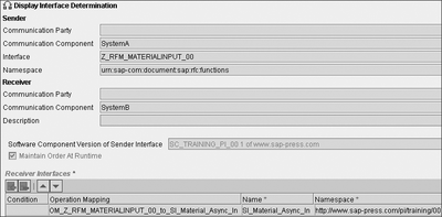 Figure 4.16 Editing the Interface Determination for the RFC-to-File Exercise