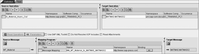 Figure 4.32 Operation Mapping for the File-to-IDoc Exercise