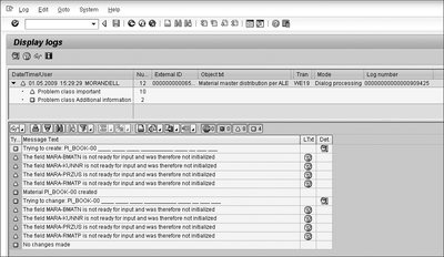 Figure 4.40 Application Log of an IDoc Message