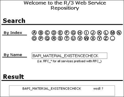 Figure 4.42 Web Service Repository