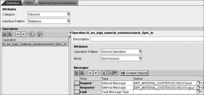 Figure 4.44 Creating the Service Interface for the Web Service of the ABAP-Proxy-to-SOAP Exercise