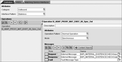 Figure 4.45 Creation of the Service Interface for the ABAP Proxy of the ABAP-Proxy-to-SOAP Exercise