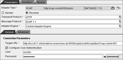 Figure 4.52 Setting Up the SOAP Receiver Channel for System B