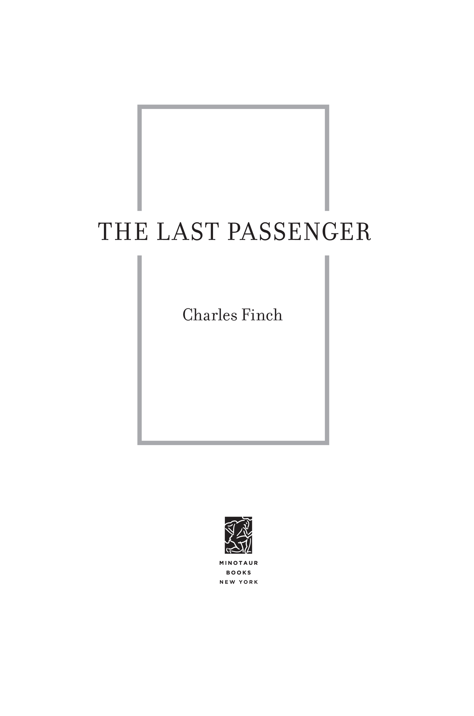 The Last Passenger by Charles Finch