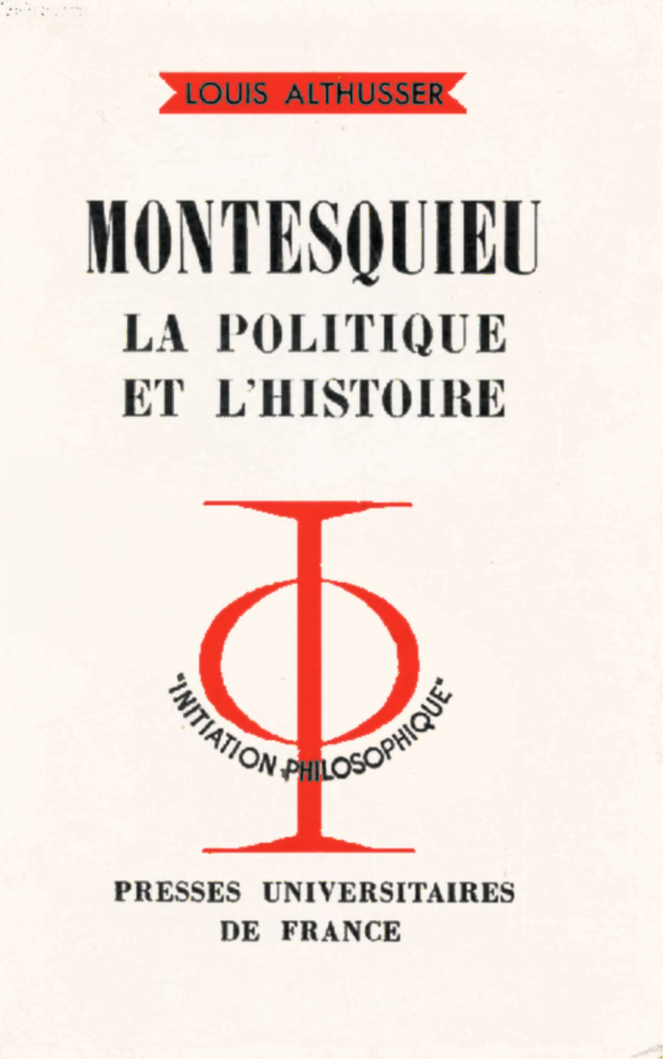 cover-image, Montesquieu La Politique et l'Histoire