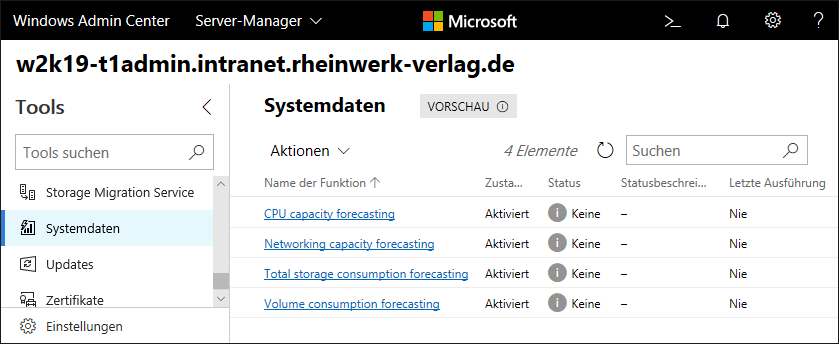 Systemdaten (»System Insights«)