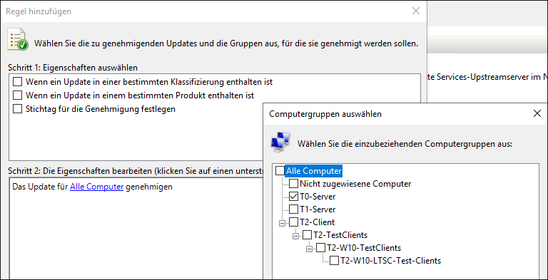 Regel-Assistent für die automatische Genehmigung