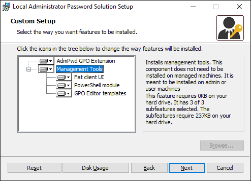 »Custom Setup« von LAPS