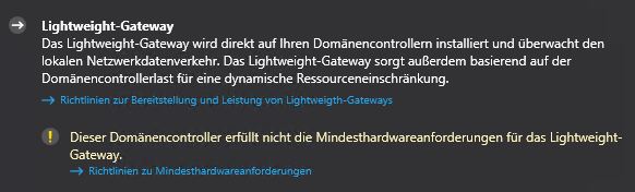 ATA-Warnhinweis zum Lightweight-Gateway