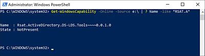 Abfrage der optionalen Features von RSAT per PowerShell