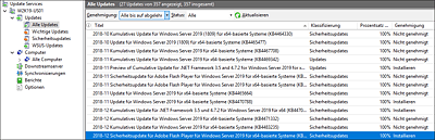 Updateübersicht in WSUS
