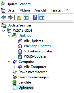 WSUS-Update-Konsole