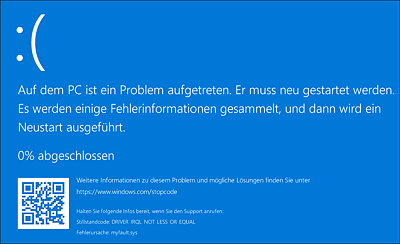 Bluescreen durch »myfault.sys«