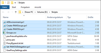 Inhalte des Pakets zum Schutz privilegierter Konten