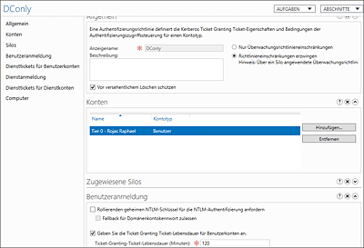 »DConly«-Authentication-Policy