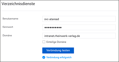 ATA-Konfiguration des Zugriffsbenutzers für LDAP