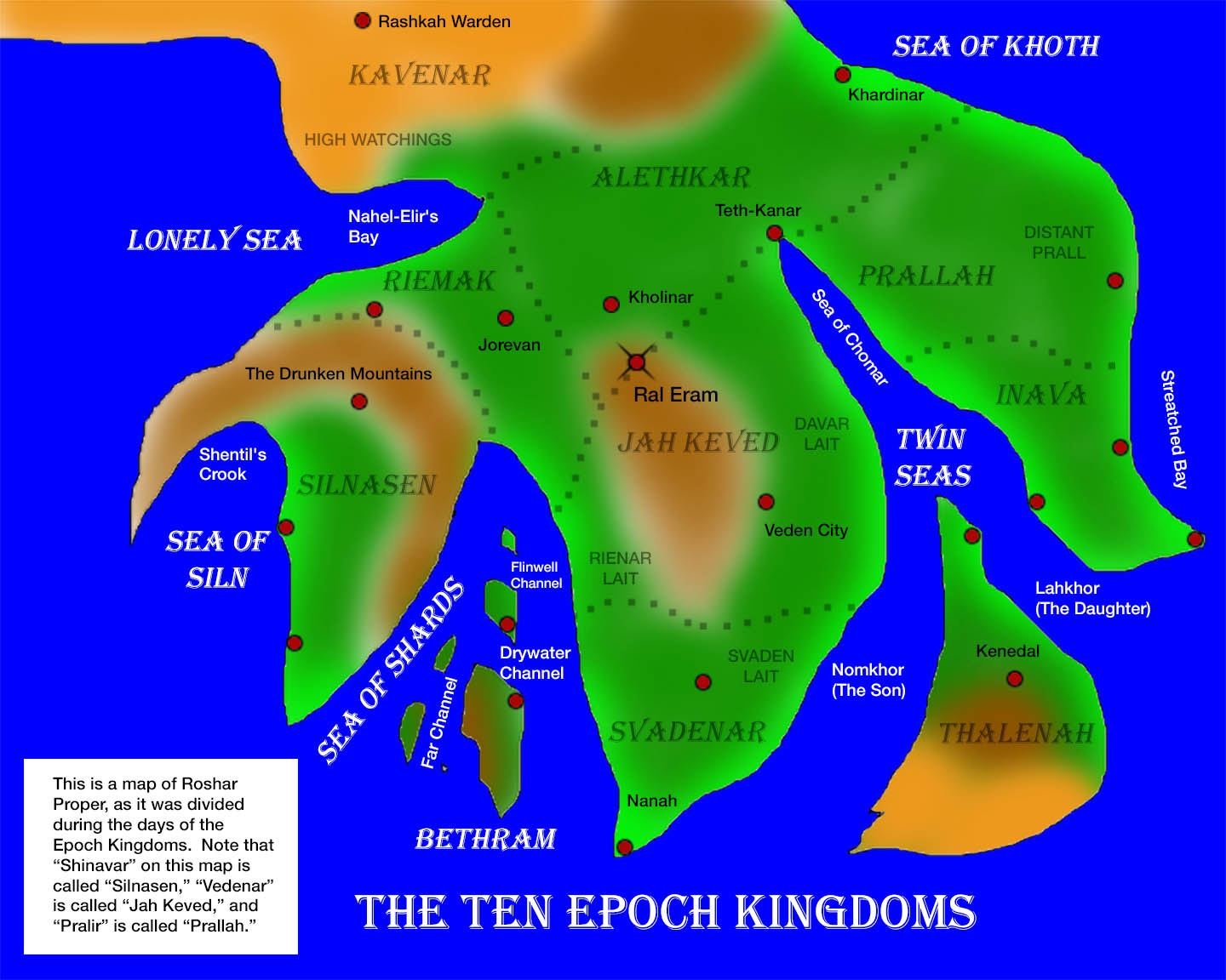 Map of the Ten Epoch Kingdoms