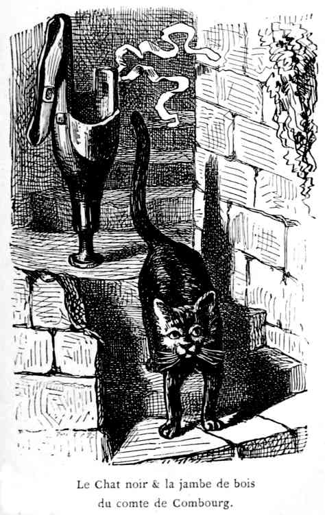 Le Chat noir & la jambe de bois du comte de Combourg.