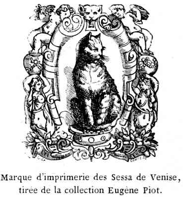 Marque d'imprimerie des Sessa de Venise, tirée de la collection Eugène Piot.